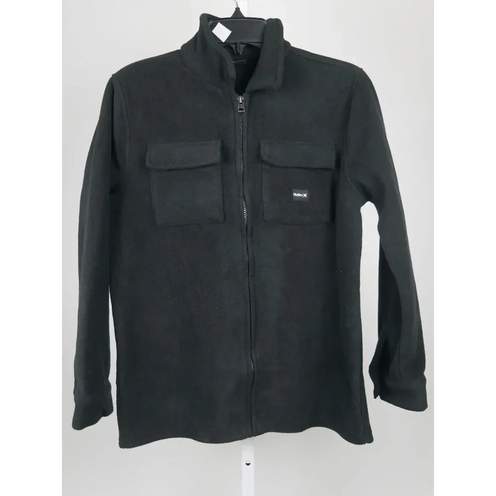 Hurley Kids Black Fleece Jacket Size L